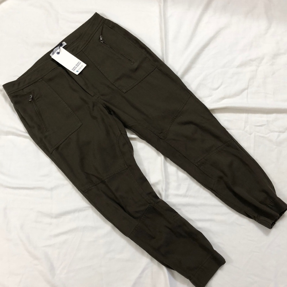 Zara olive green harem pants size 8